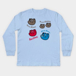 One Sloth, Two Sloths Kids Long Sleeve T-Shirt